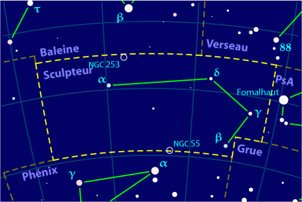 Carte pour la constellation Sculpteur Produite à l'aide du logiciel PP3 - Orthogaffe / Korrigan - Wikimedia Commons